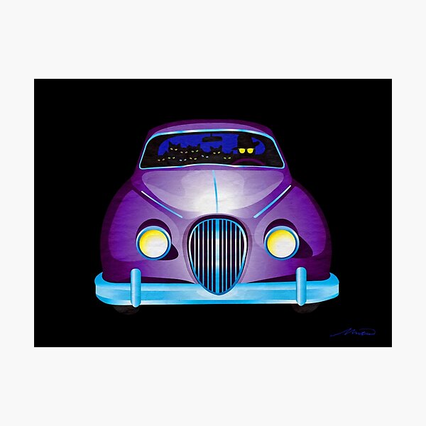 Carpool Cats Photographic Print