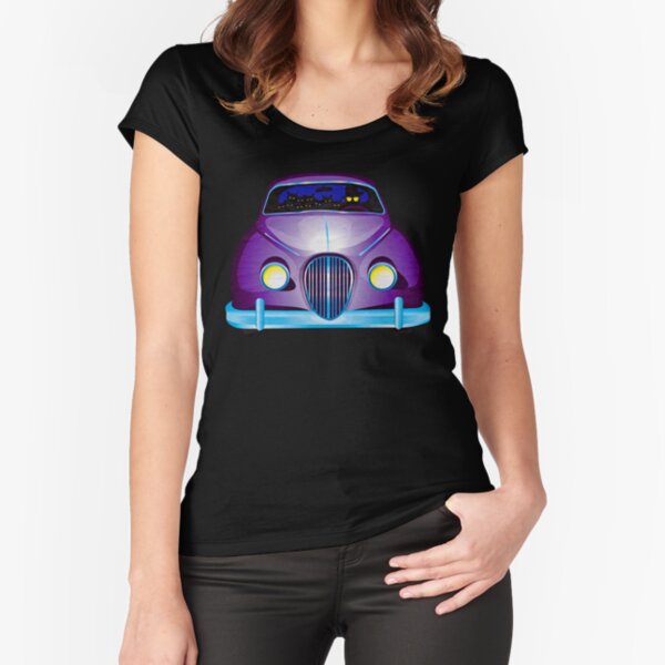 Carpool Cats Fitted Scoop T-Shirt