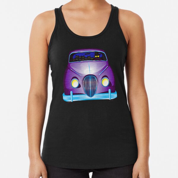 Carpool Cats Racerback Tank Top