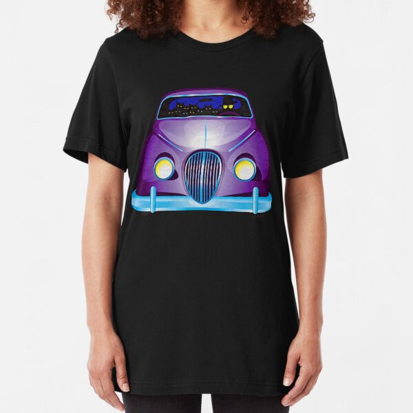 Carpool Cats Slim Fit T-Shirt