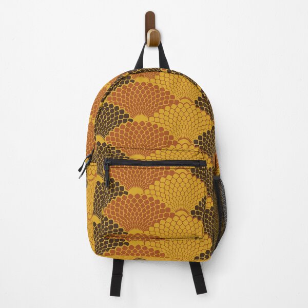 Item preview, Reptile skin japanese seamless pattern (gold and brown colors) designed and sold by lents.