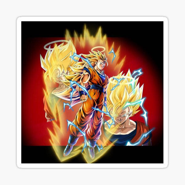 Goku Super Saiyan Sticker By Fitainment Redbubble