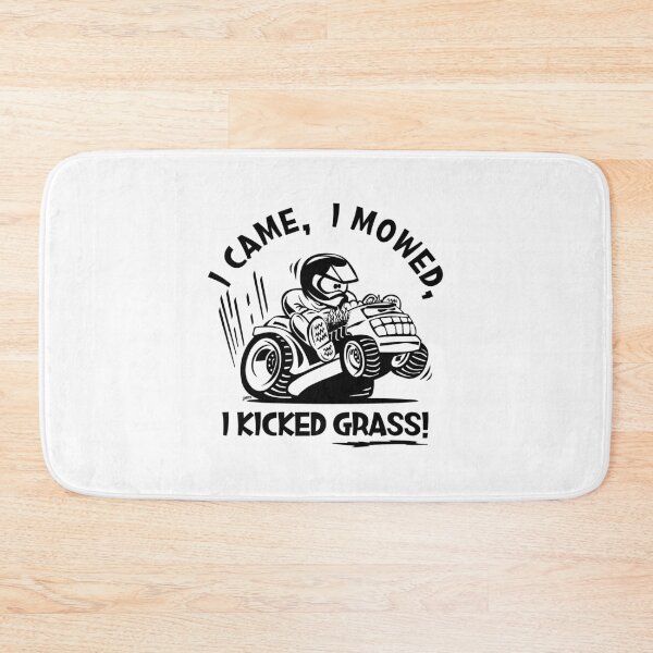 Item preview, Funny I Came, I Mowed, I Kicked Grass! Cartoon Lawnmower designed and sold by hobrath.