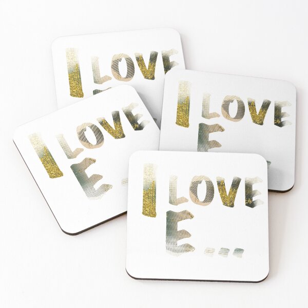 Item preview, I LOVE E ... designed and sold by kreativeadern.