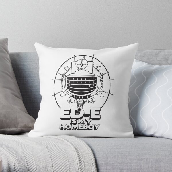 ED-E is My Homeboy on White Throw Pillow