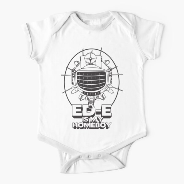 ED-E is My Homeboy on White Short Sleeve Baby One-Piece