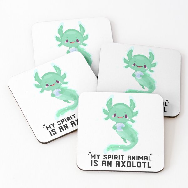 Item preview, My Spirit Animal Is An Axolotl_cute green animal ilustration designed and sold by ANAS    HO.
