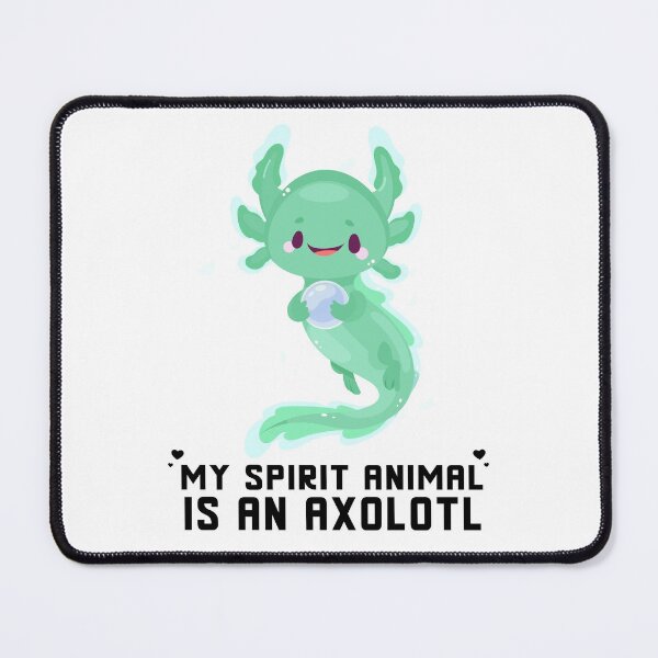 Item preview, My Spirit Animal Is An Axolotl_cute green animal ilustration designed and sold by ANAS HO.