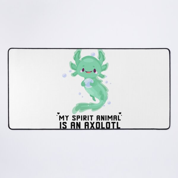 Item preview, My Spirit Animal Is An Axolotl_cute green animal ilustration designed and sold by ANAS HO.