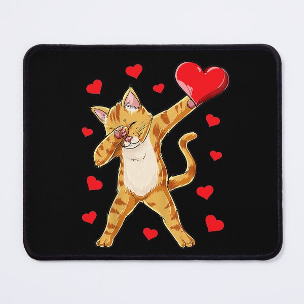 Item preview, Dabbing Cat Heart Valentines Day Girls Kitty Kitten Lover designed and sold by Fleyshop.
