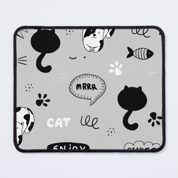 Item preview, cute cat seamless pattern designed and sold by Hoetoons.