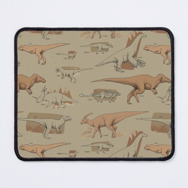 Item preview, Sepia dinosaur pattern  designed and sold by InterfectorFactory.