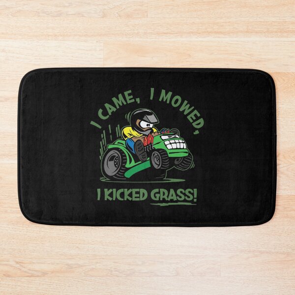 Item preview, Funny I Came, I Mowed, I Kicked Grass! Cartoon Lawnmower designed and sold by hobrath.