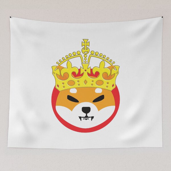 Item preview, SHIB Crown logo Shiba Inu coin Cryptocurrency white background designed and sold by FuugoShop.