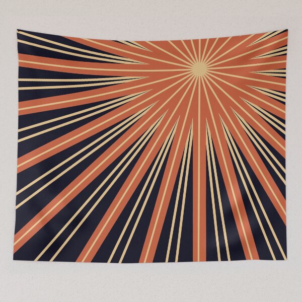 Item preview, Colorful Sunburst Art -  Radial Sunburst Art - Modern Abstract Geometric Art designed and sold by jacnotjac.