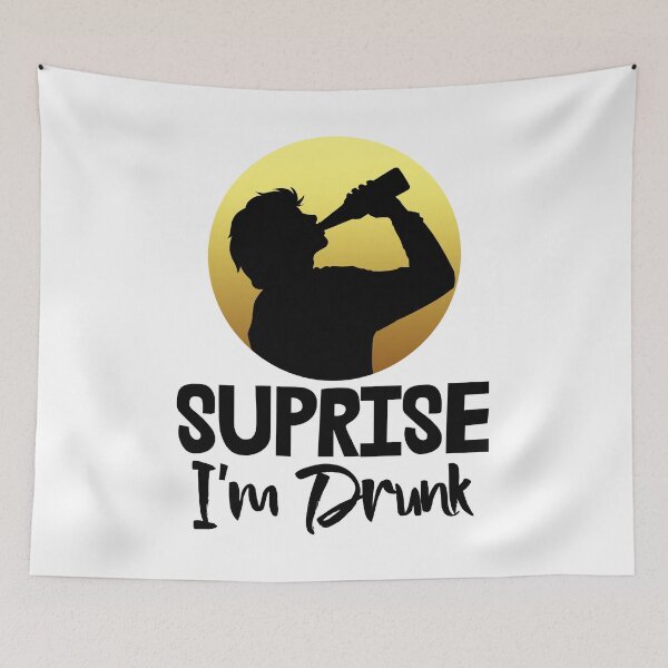 Item preview, Surprise I'm Drunk designed and sold by Bendthetrend.