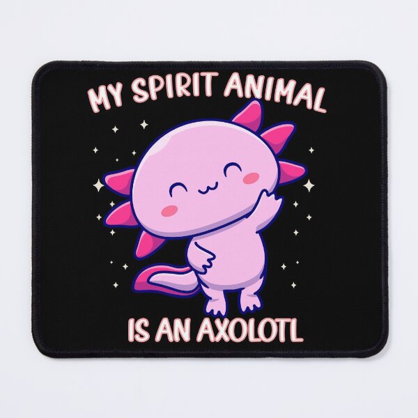 Item preview, My Spirit Animal Is An Axolotl_cute Pink animal ilustration designed and sold by ANAS HO.