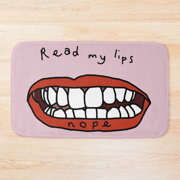 Item preview, Read My Lips Nope Funny Face designed and sold by ellenhenry.