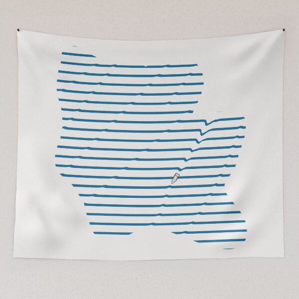 Item preview,  Boat cutting through Waves designed and sold by HeavyBurden.