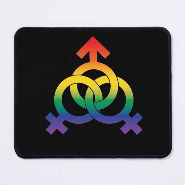 Item preview, Polyam Threesome MFF Symbol Rainbow designed and sold by RoguePixel.