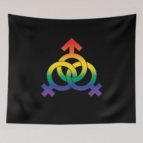 Item preview, Polyam Threesome MFF Symbol Rainbow designed and sold by RoguePixel.