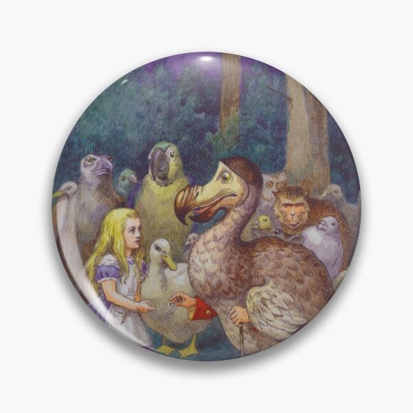 Artikelvorschau, Alice im Wunderland und Dodo, lustige surreale Illustration entworfen und verkauft von Mauswohn.