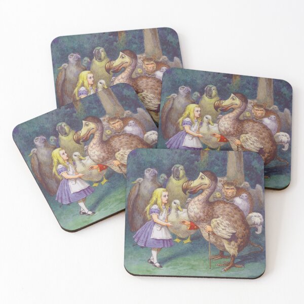 Item preview, Alice in Wonderland and Dodo, funny surreal illustration designed and sold by Mauswohn.