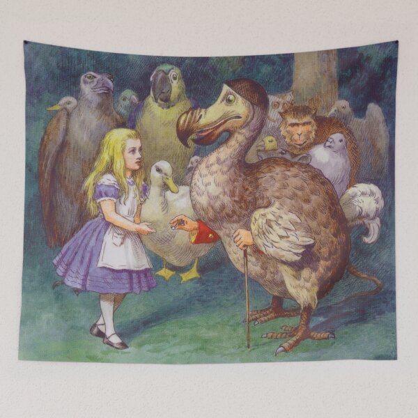 Item preview, Alice in Wonderland and Dodo, funny surreal illustration designed and sold by Mauswohn.