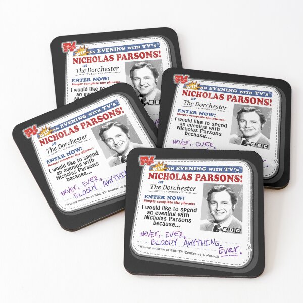 Item preview, NEVER EVER BLOODY ANYTHING EVER - WIN an Evening with NICHOLAS PARSONS at THE DORCHESTER - Mr Jolly Lives Next Door Inspired designed and sold by RetroTeeStudio.