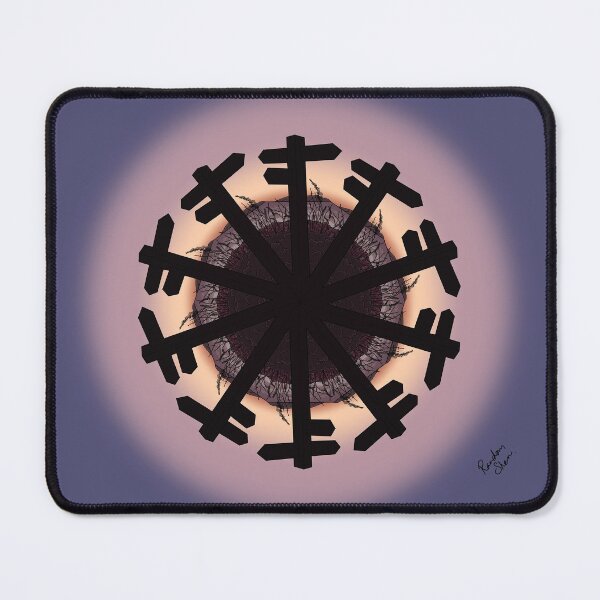 Item preview, Sunset Signposts, Worldflower 11, Landscape Abstract Digital Art. designed and sold by Random Shern Creations.