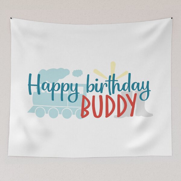 Item preview, Happy birthday buddy designed and sold by Best-Designers.