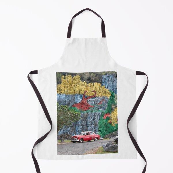 Item preview, Vintage cars in front of the Mural de la Prehistoria in Cuba designed and sold by Klaus Offermann.