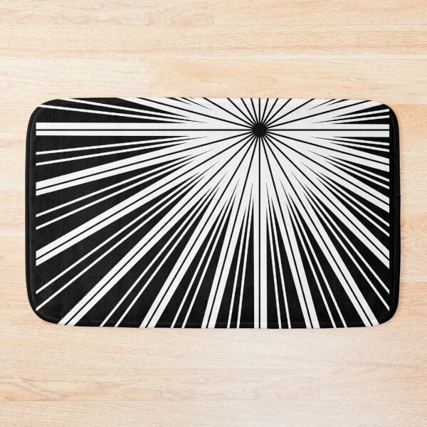 Item preview, Black and White Sunburst Art Deco - Modern Abstract Geometric Art designed and sold by jacnotjac.