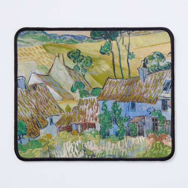Item preview, Impressionist Painting Farms near Auvers (1890) By Vincent Van Gogh designed and sold by Designedbysm.
