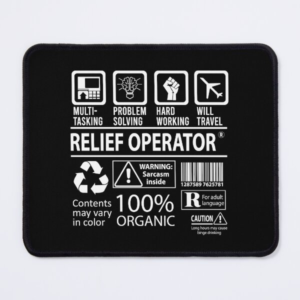 Item preview, Relief Operator T Shirt - MultiTasking Certified Job Gift Item Tee designed and sold by sabinacsnm.