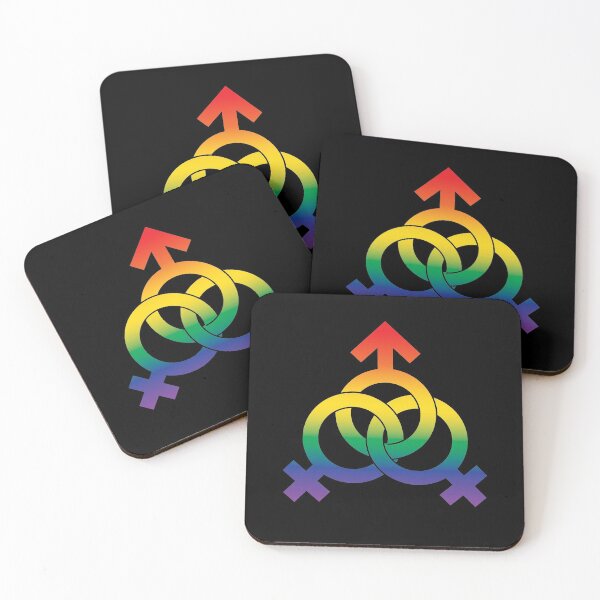 Item preview, Polyam Threesome MFF Symbol Rainbow designed and sold by RoguePixel.