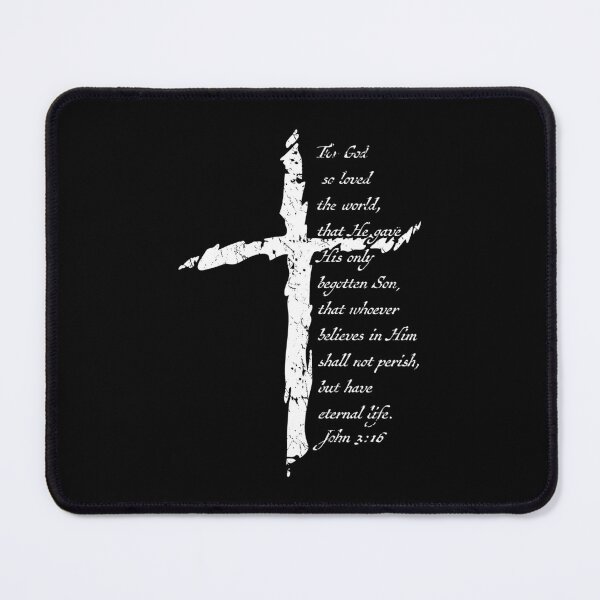Item preview, John 3:16 Christian Cross Salvation Bible Verse designed and sold by hobrath.