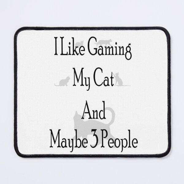 Item preview, I Like Gaming My cat And Maybe 3 People Best Gift For Your Team-Lockdown Gifts For Gamer-eartbeat Controler-Gift Idea To Your Gaming Friend-Thanks 2022 you make me a pro player designed and sold by mountassirmahdi.