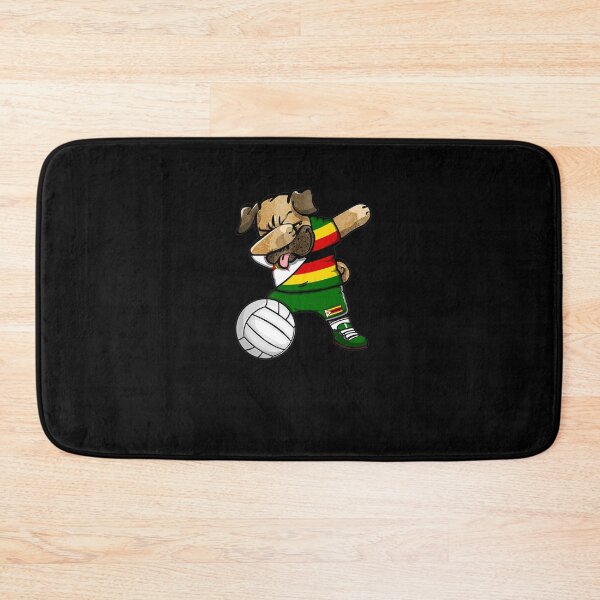 Item preview, Dabbing Pug Zimbabwe Volleyball Fans Jersey Zimbabwean Sport Premium T-Shirt designed and sold by shop   luisant.