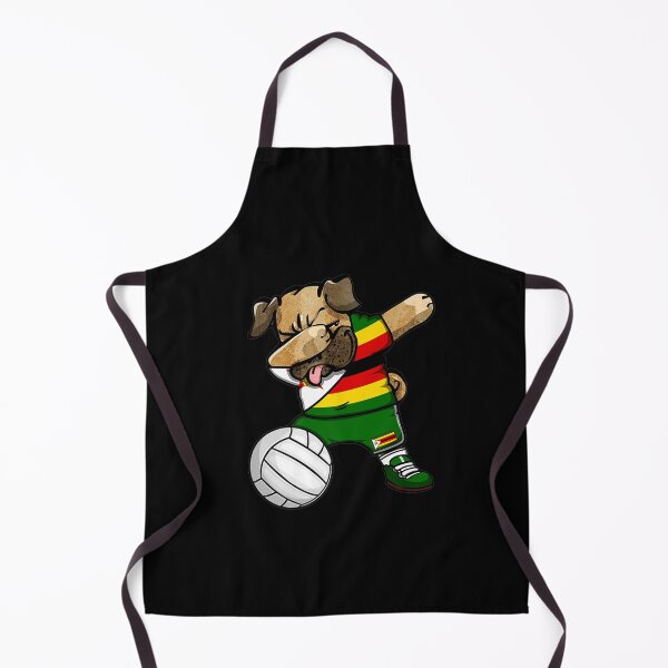 Item preview, Dabbing Pug Zimbabwe Volleyball Fans Jersey Zimbabwean Sport Premium T-Shirt designed and sold by shop   luisant.
