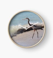 Beach Heron Clock