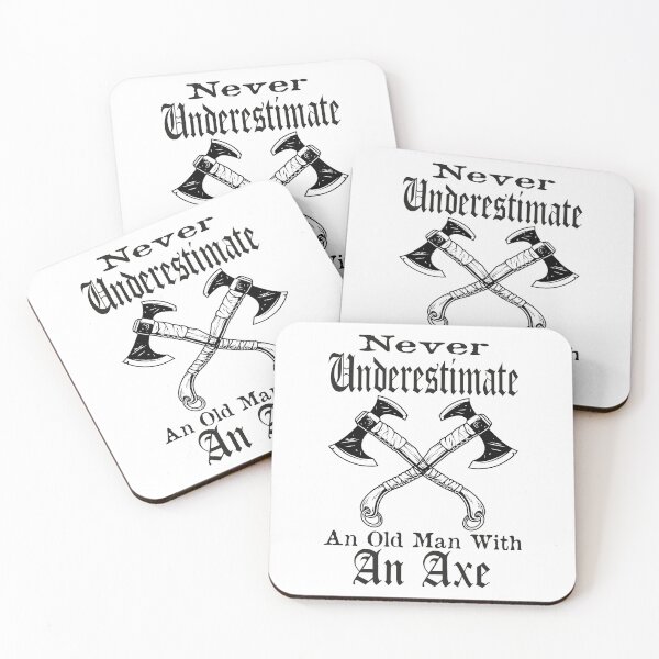 Artikelvorschau, Unterschätze niemals einen alten Mann mit einer Axt entworfen und verkauft von MqHStore.