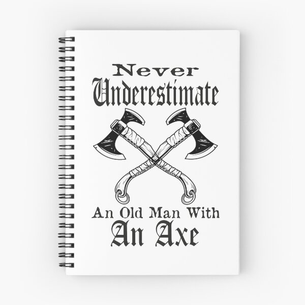 Artikelvorschau, Unterschätze niemals einen alten Mann mit einer Axt entworfen und verkauft von MqHStore.