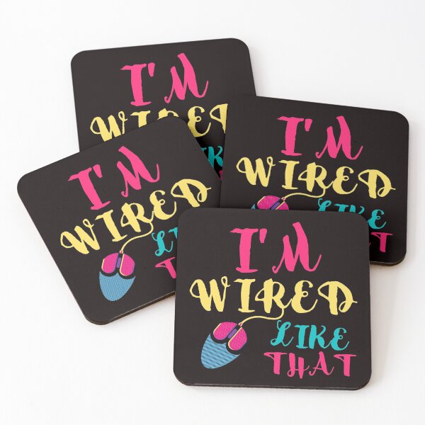 Item preview, I'm Wired Like That pc gaming mouse controller & gaming - funny gift idea for video Gamer boys and girls designed and sold by Live  Today.
