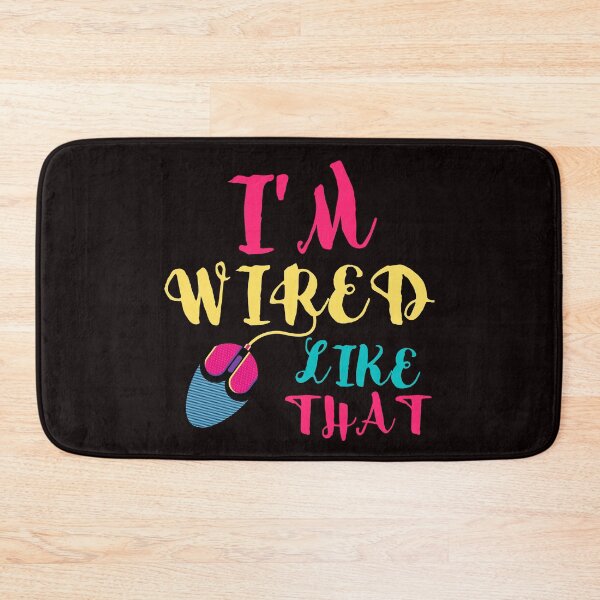 Item preview, I'm Wired Like That pc gaming mouse controller & gaming - funny gift idea for video Gamer boys and girls designed and sold by Live  Today.