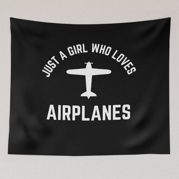 Item preview, Just A Girl Who Loves Airplanes designed and sold by TeePartyHost.