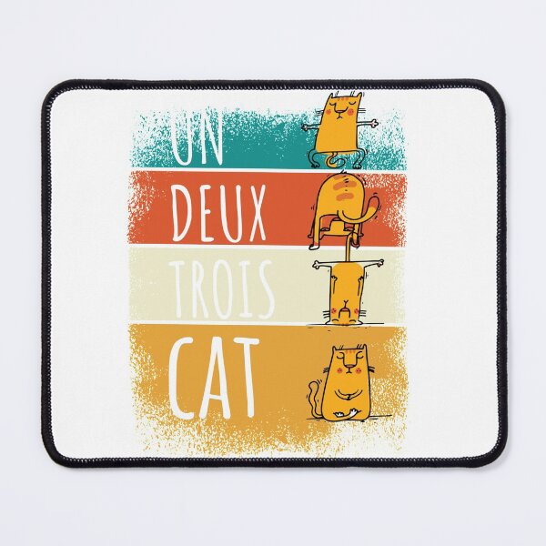 Item preview, Cool Vintage Yoga Cat - Un Deux Trois Cat designed and sold by laiwole.