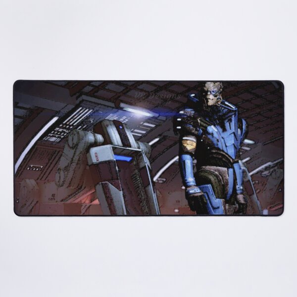 Vista previa del artículo con la obra «Mass Effect: Pintura digital de Garrus Vakarian», diseñado y vendido por Visual Resolutions.