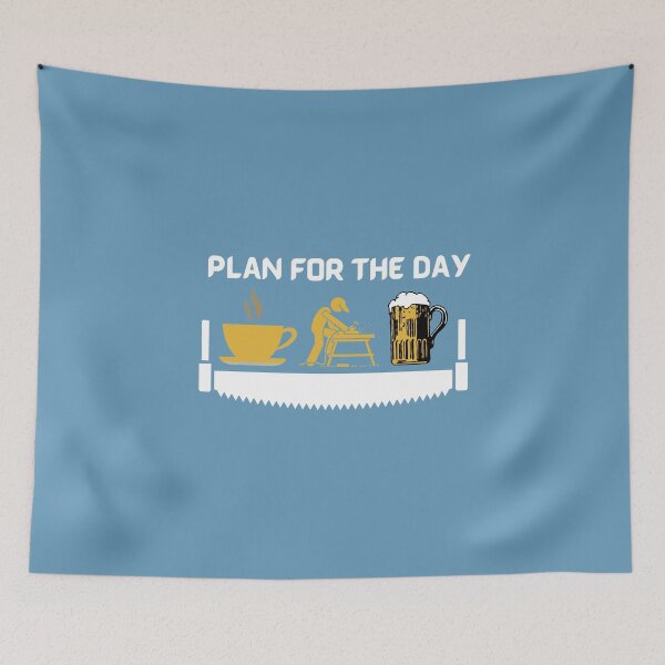 Item preview, Plan For The Day -  Woodworking Carpentry Fun Graphic - Fun Woodworking Gifts  designed and sold by WoodWorkingInc.
