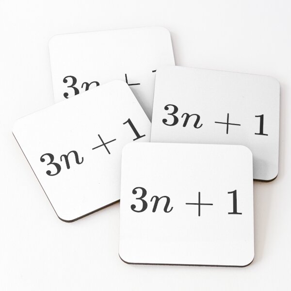 Item preview, 3n + 1 (Collatz Conjecture) designed and sold by Math Merch Design.